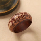 Heritage Pattern Wooden Bangle (2.64" diameter) - 8 variants - Hello Baabs LLC 