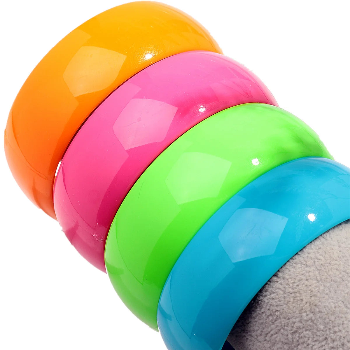 Highlighter Heat Bangle (2.70" diameter) - 5 colors - Hello Baabs LLC 