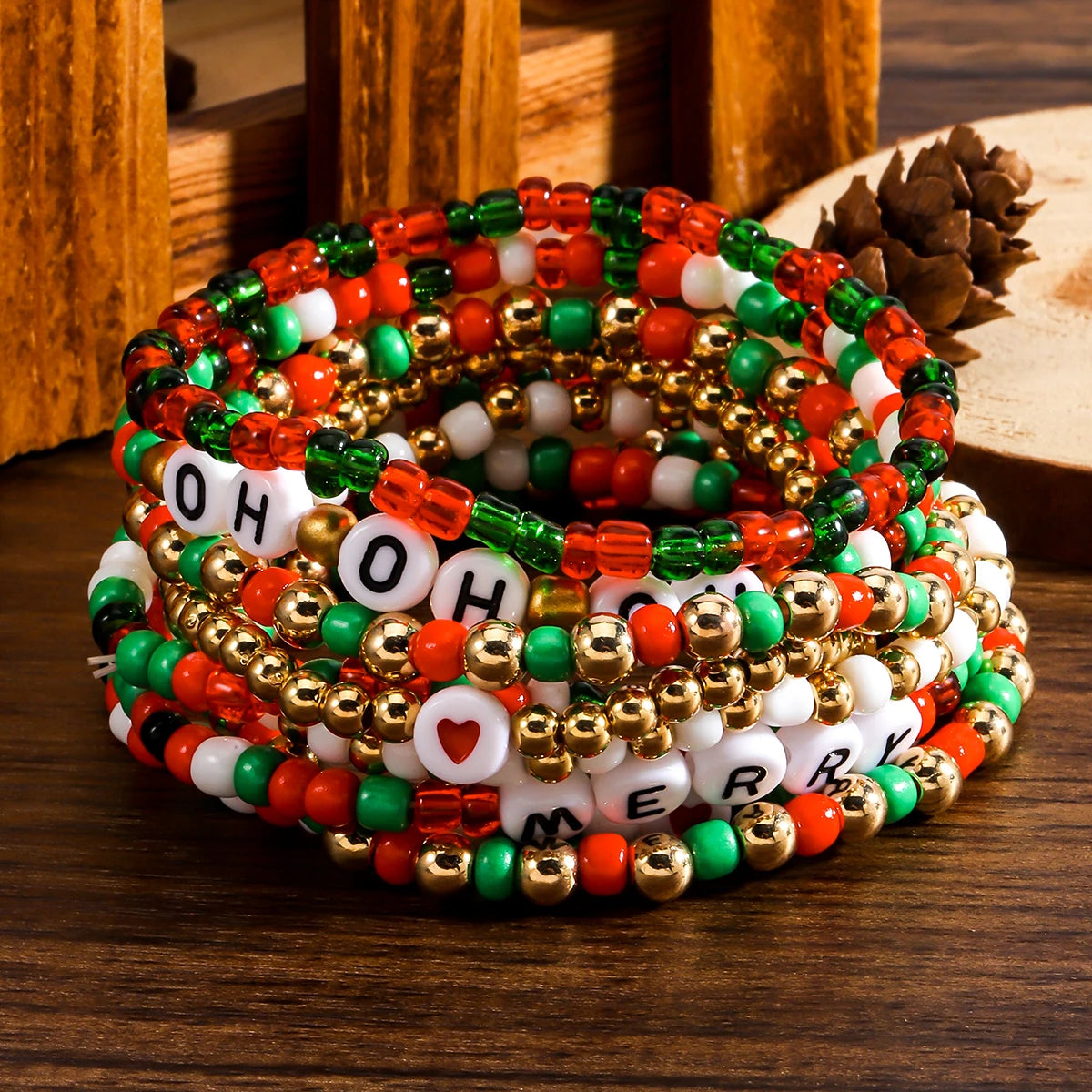 Holiday Hues Bracelet Set - hello baabs 