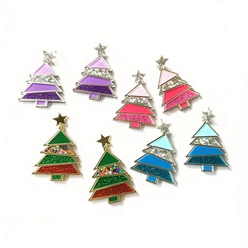 Holly Jolly Sparkle Earrings - 4 colors - hello baabs 