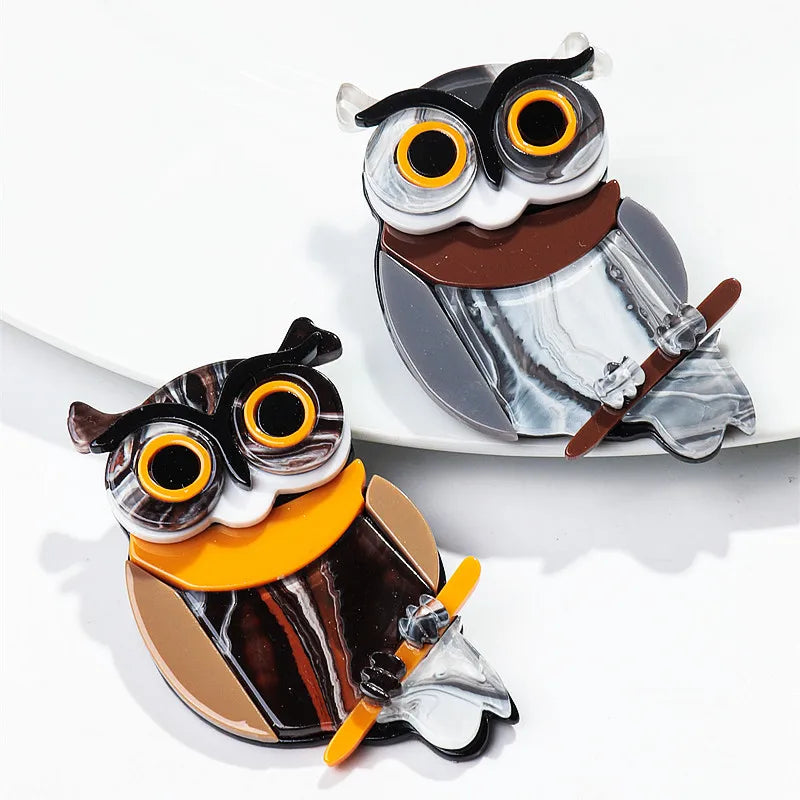 Hoot & Chic Brooch - 2 colors - hello baabs 