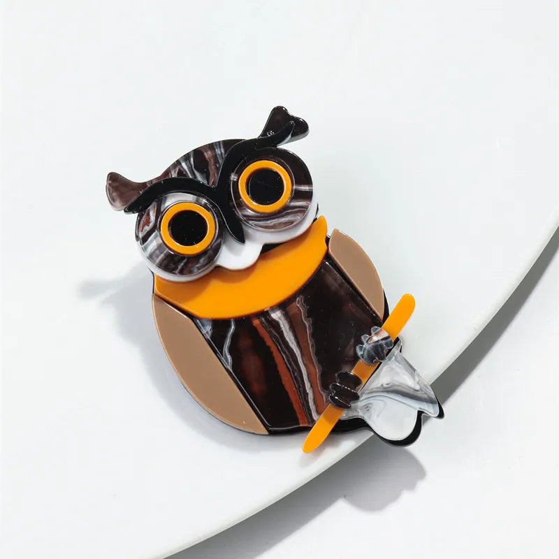 Hoot & Chic Brooch - 2 colors - hello baabs 