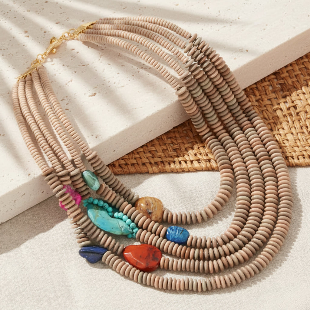 Island Reverie Layers Necklace - Hello Baabs