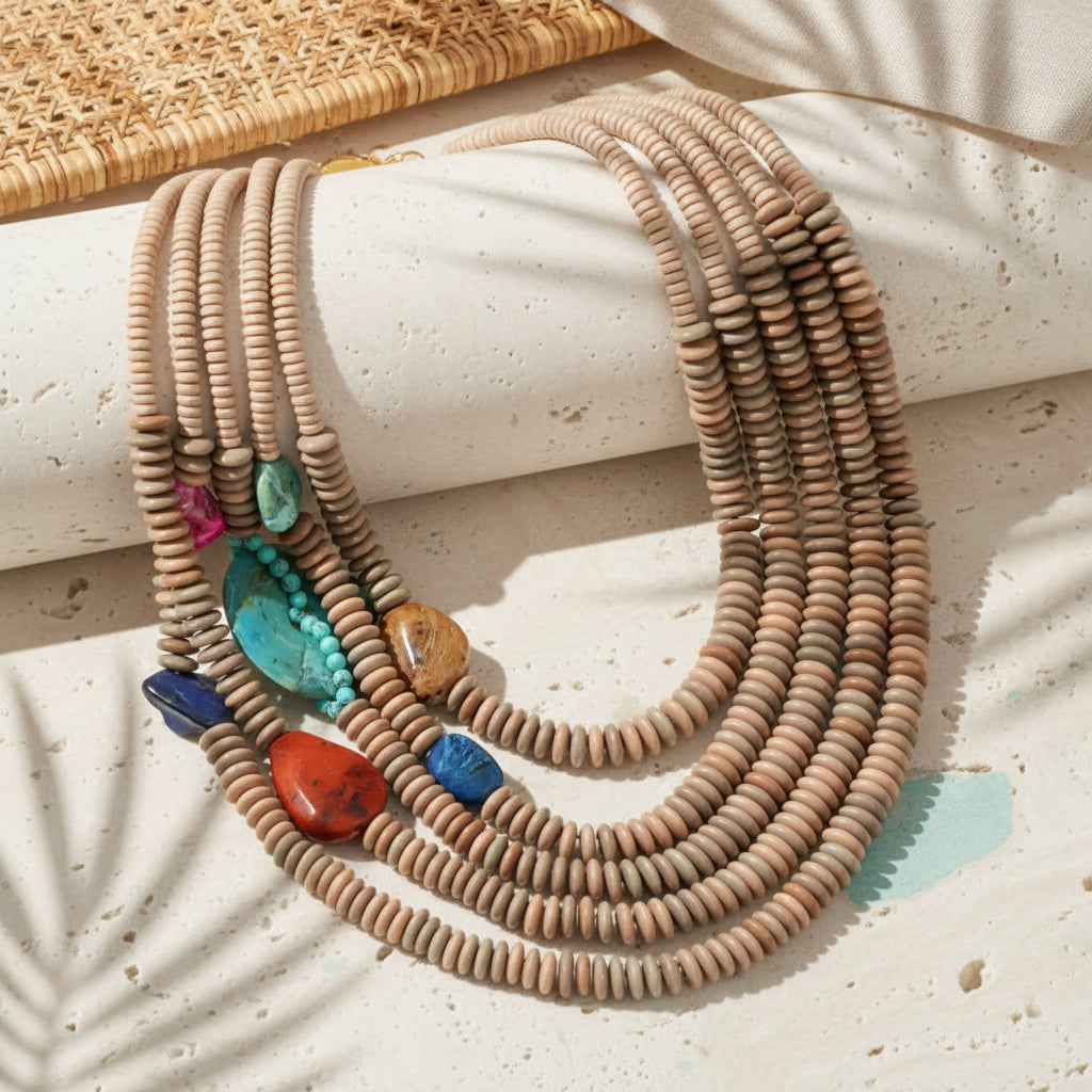 Island Reverie Layers Necklace - Hello Baabs
