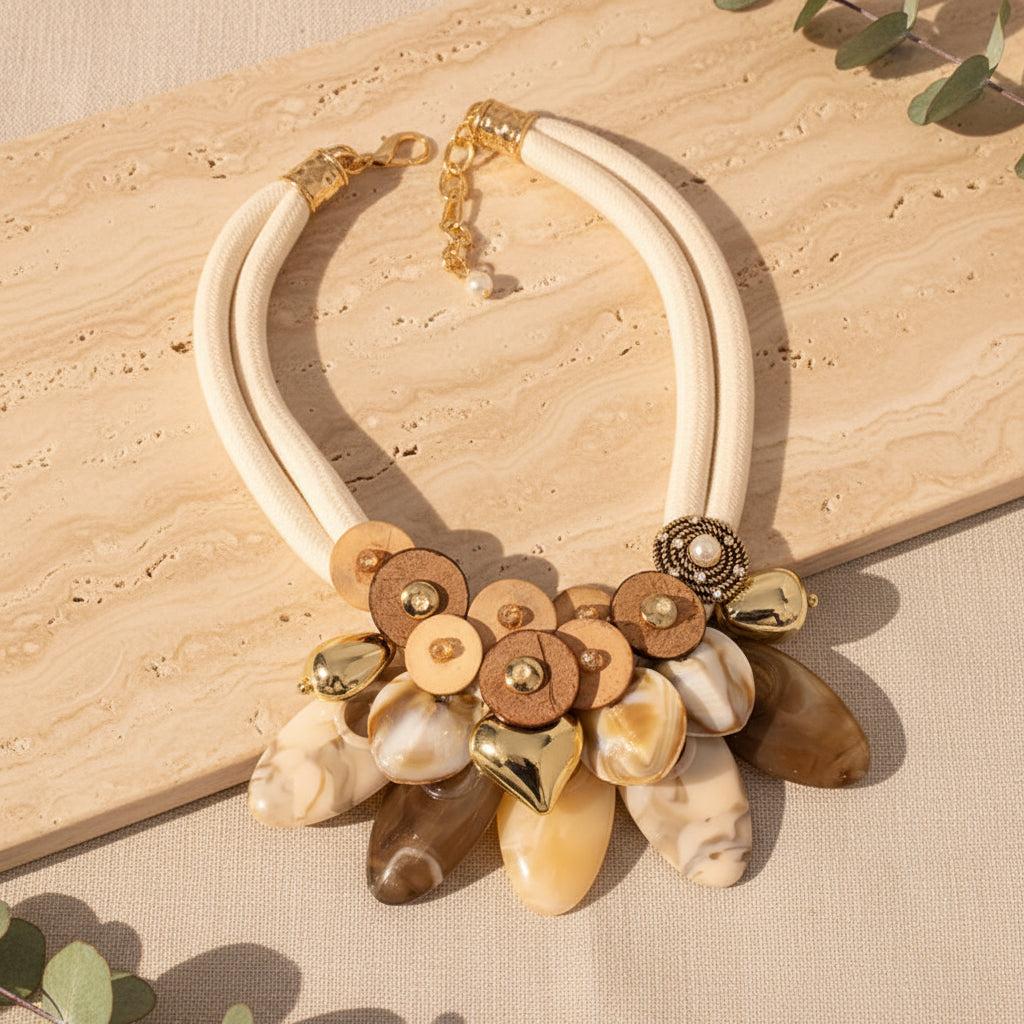 Ivory Muse Rope Necklace - Hello Baabs LLC 
