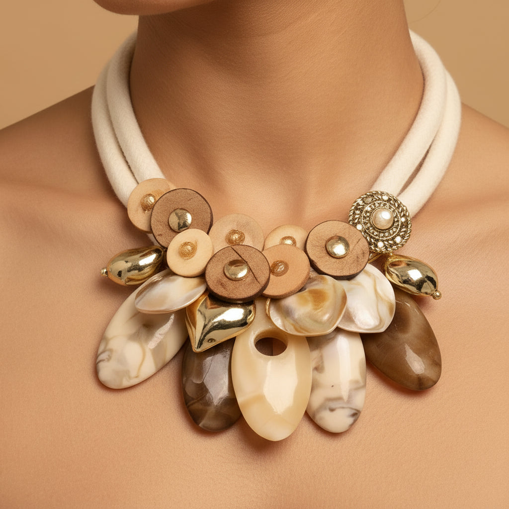 Ivory Muse Rope Necklace - Hello Baabs LLC 