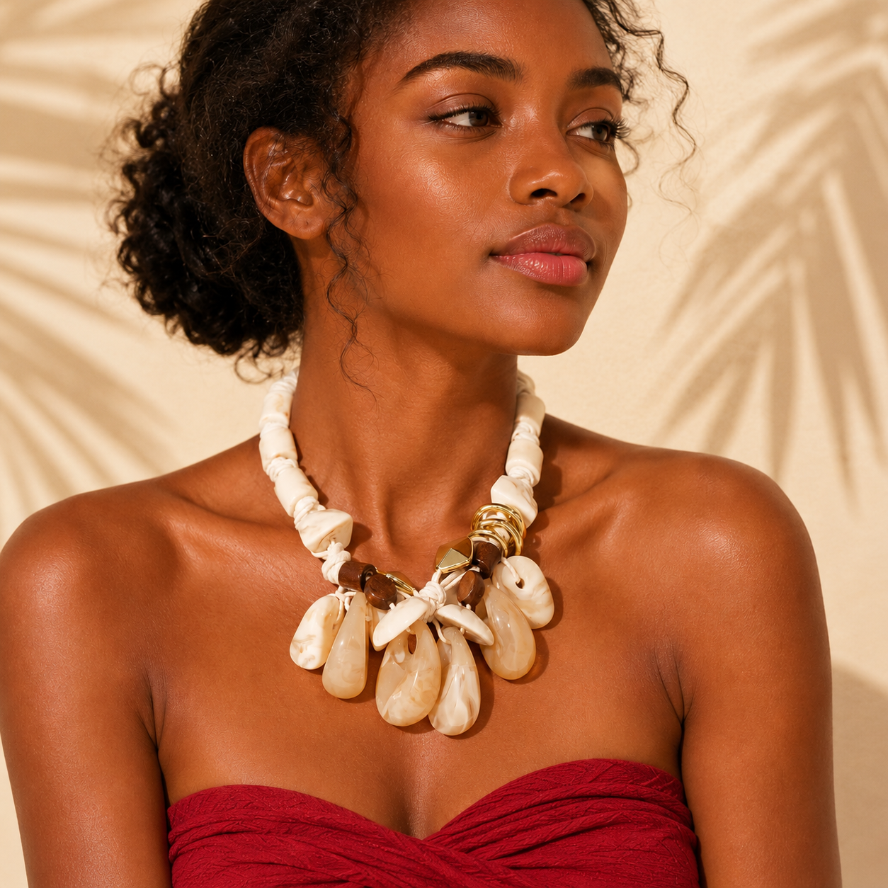 Ivory Relic Statement Necklace - Hello Baabs