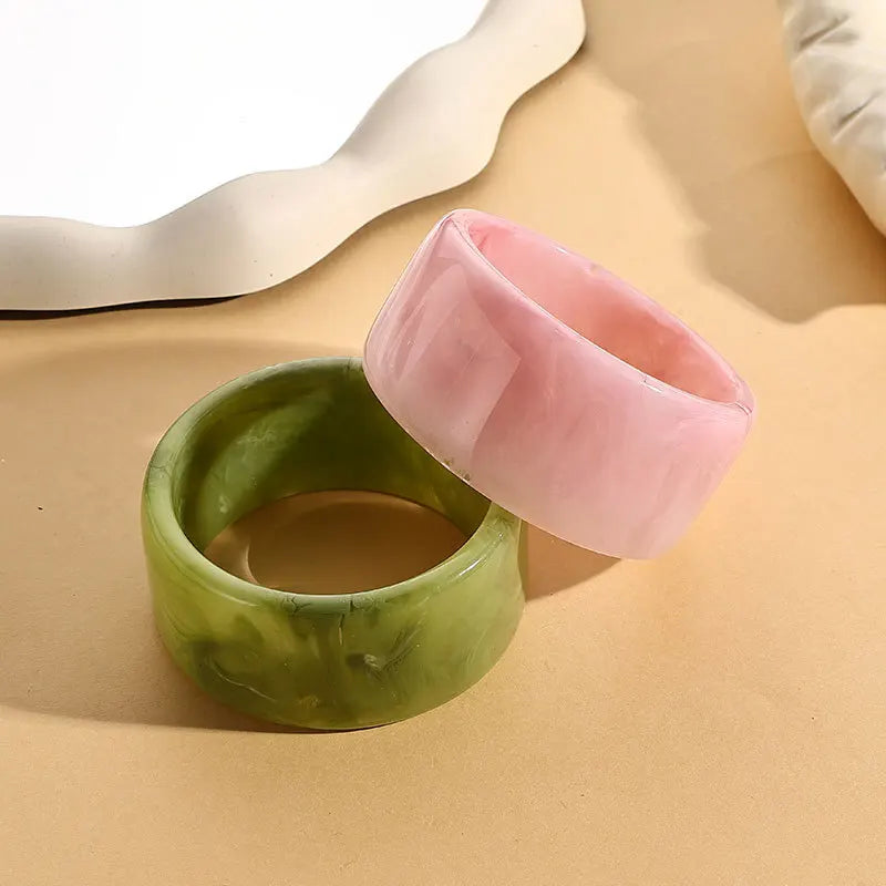 Jade Blush Bangle (2.55" diameter) - 2 colors - Hello Baabs LLC 