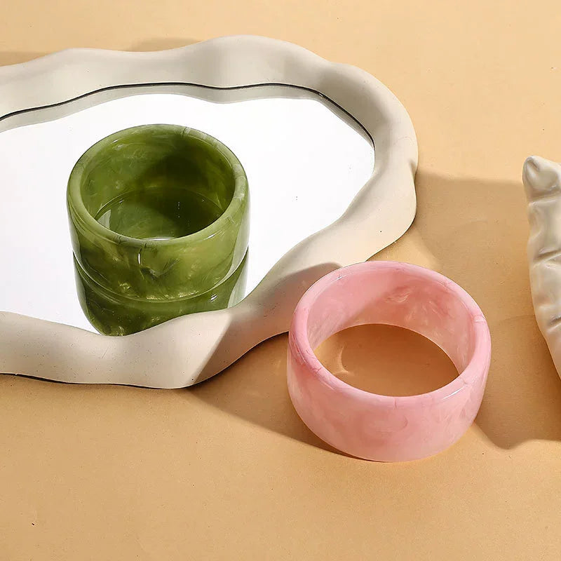 Jade Blush Bangle (2.55" diameter) - 2 colors - Hello Baabs LLC 