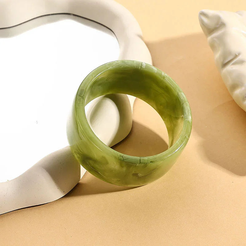 Jade Blush Bangle (2.55" diameter) - 2 colors - Hello Baabs LLC 