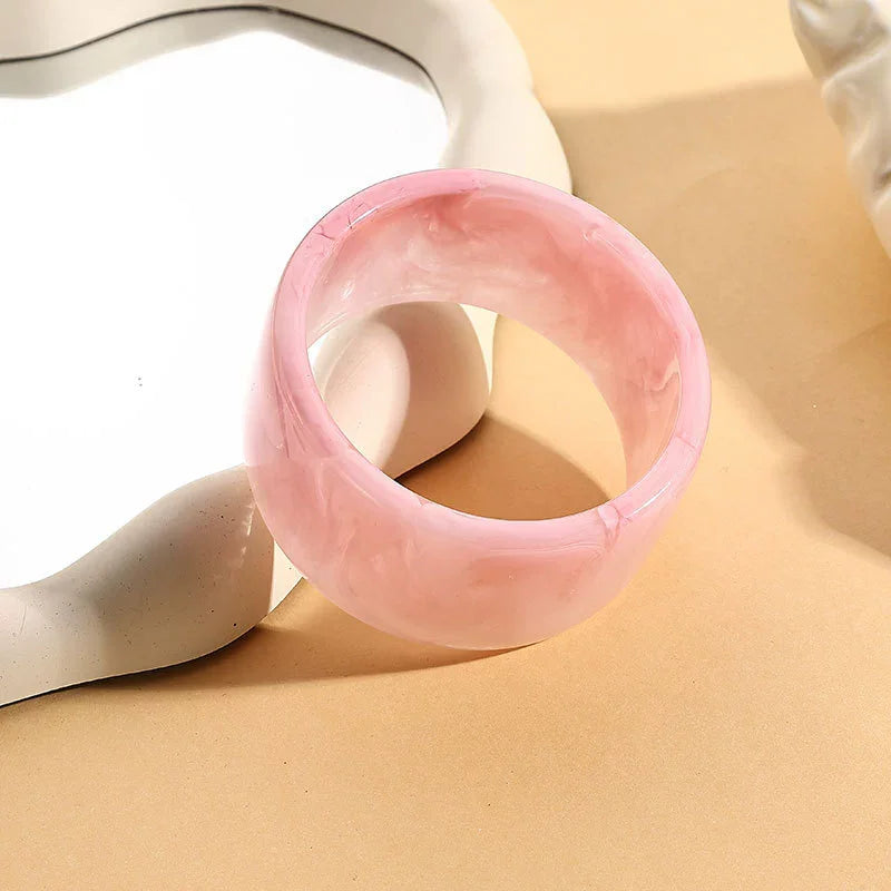 Jade Blush Bangle (2.55" diameter) - 2 colors - Hello Baabs LLC 