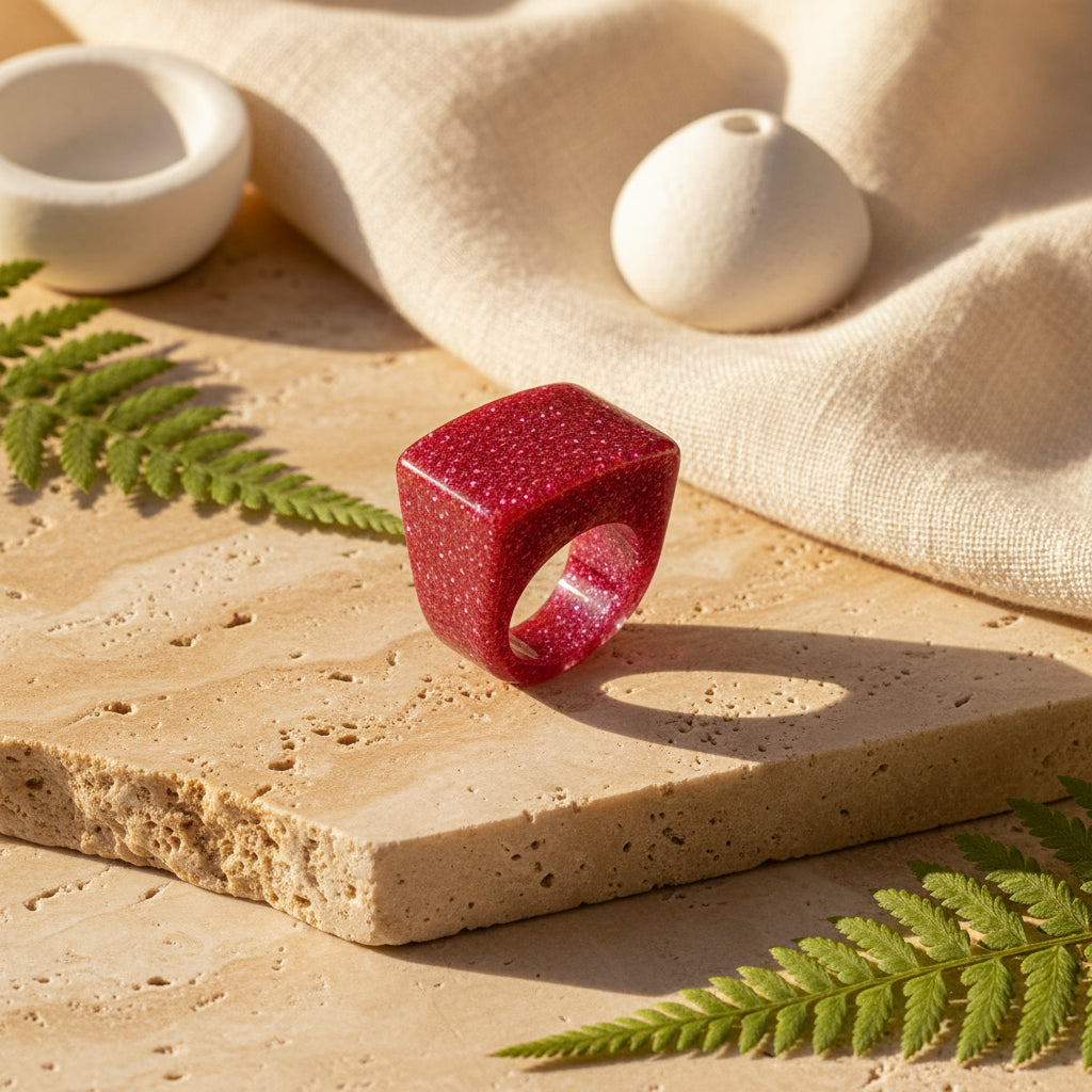 Jelly Muse Ring (size 7) - 7 colors - Hello Baabs