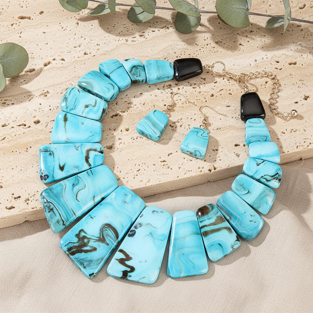 Joyful Layers Necklace & Earrings Set - 3 colors - Hello Baabs
