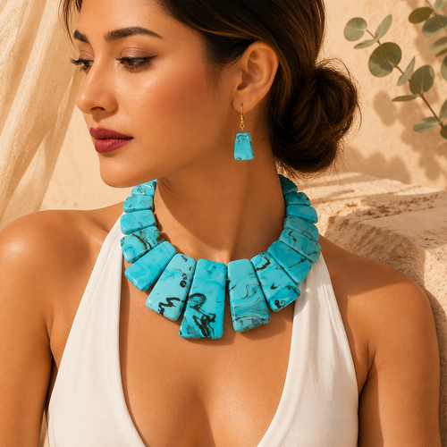 Joyful Layers Necklace & Earrings Set - 3 colors - Hello Baabs