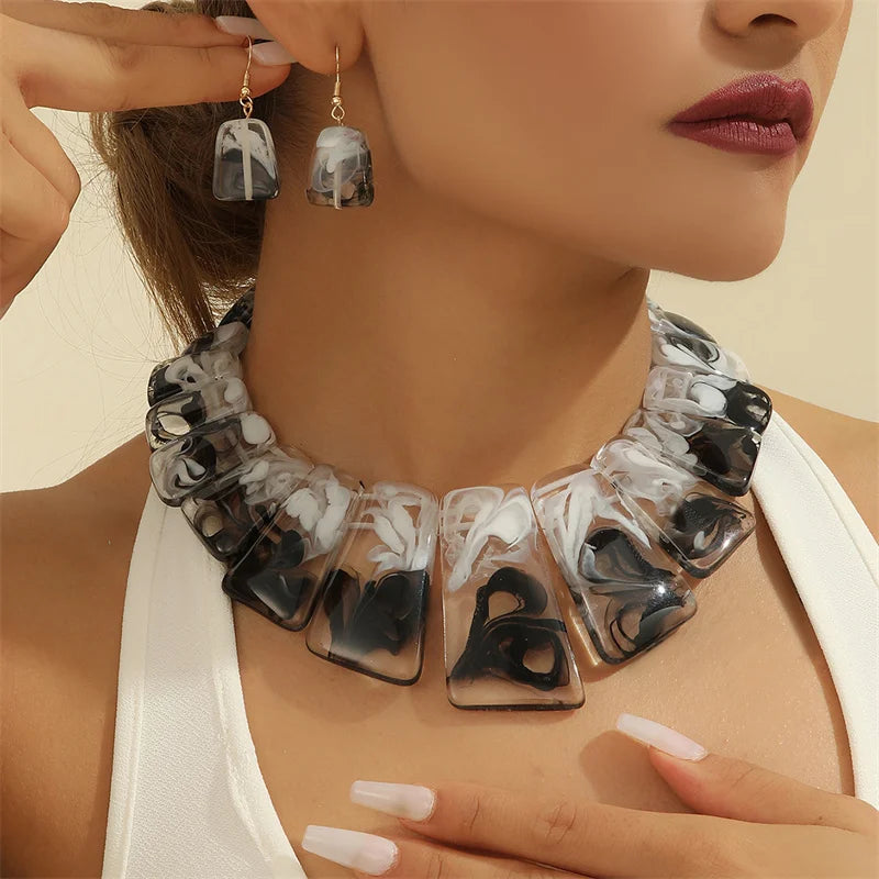 Joyful Layers Necklace & Earrings Set - 3 colors - hello baabs 