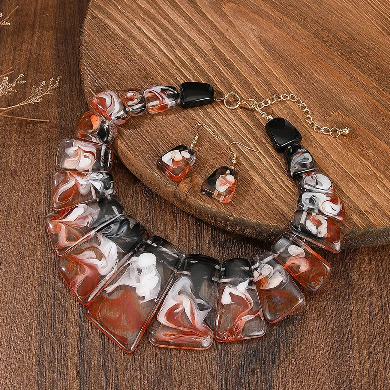 Joyful Layers Necklace & Earrings Set - 3 colors - hello baabs 