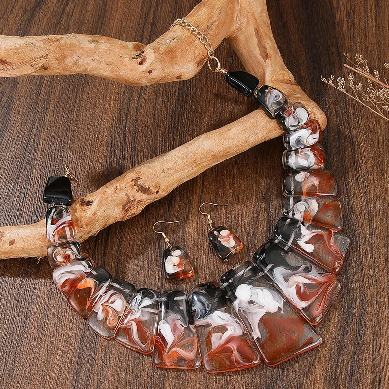 Joyful Layers Necklace & Earrings Set - 3 colors - hello baabs 