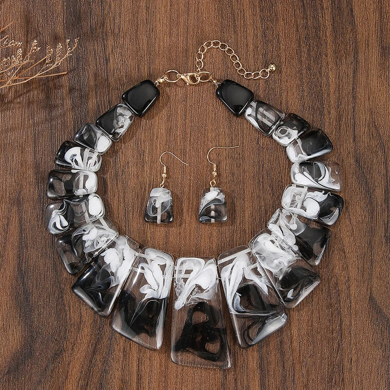 Joyful Layers Necklace & Earrings Set - 3 colors - hello baabs 