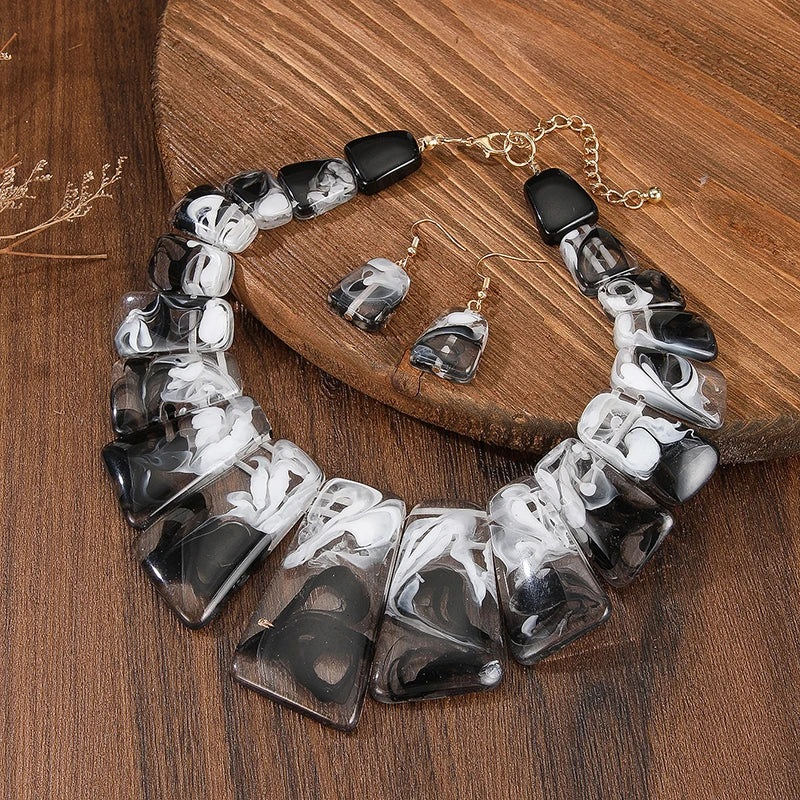 Joyful Layers Necklace & Earrings Set - 3 colors - hello baabs 