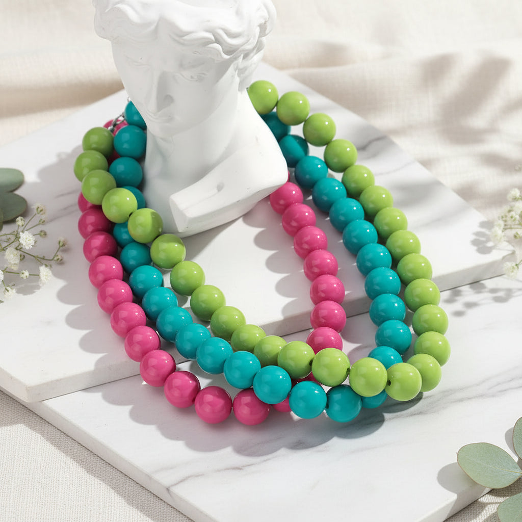 Jubilee Bead Necklace - 31 colors - Hello Baabs