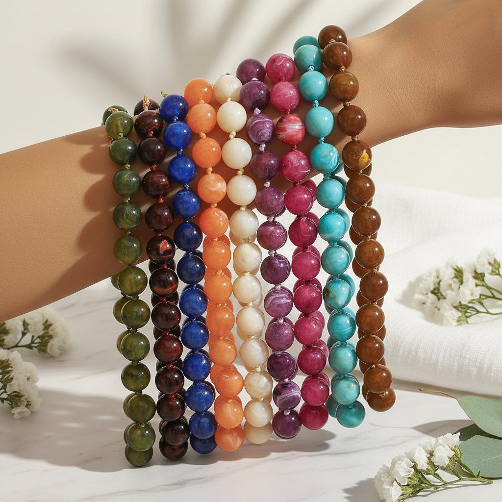 Jubilee Bead Necklace - 31 colors - Hello Baabs