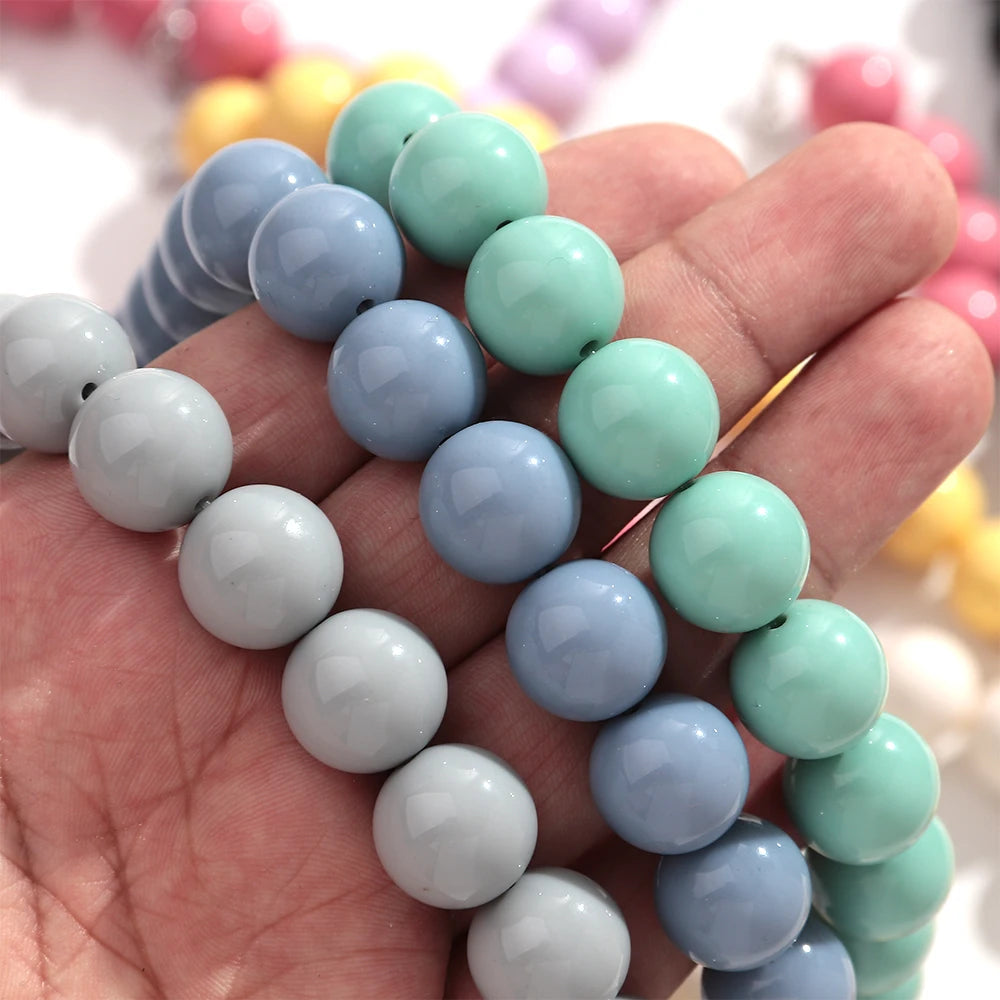Jubilee Bead Necklace - 31 colors - Hello Baabs LLC 