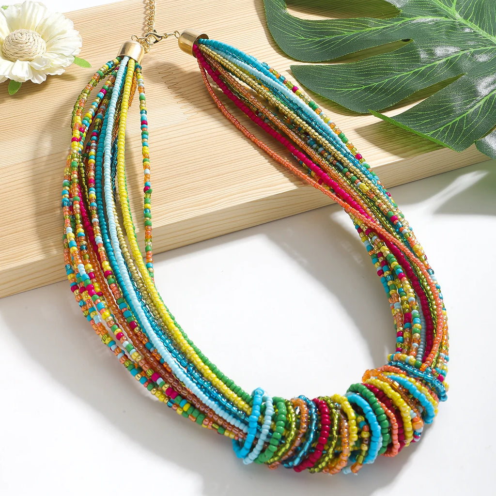 Jubilee Bead Necklace - 6 colors - hello baabs 