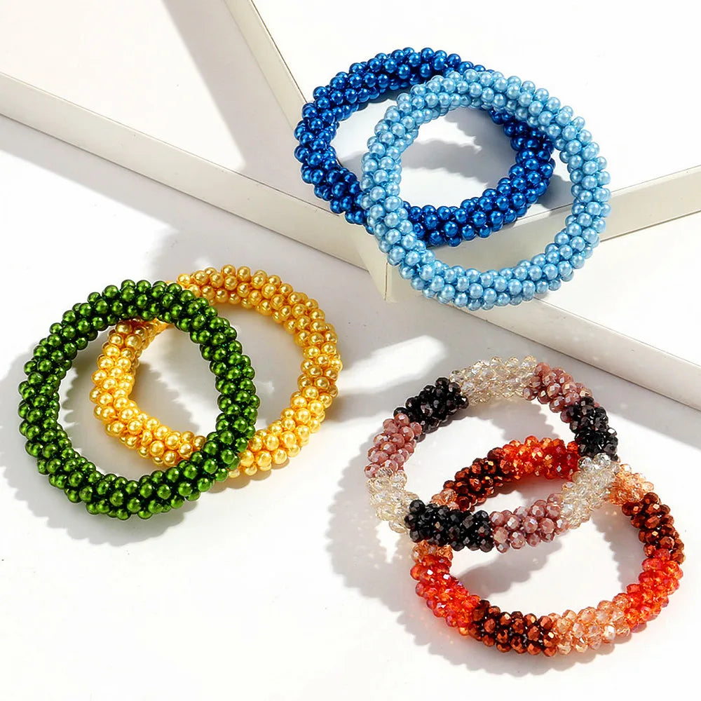 Jubilee Bead Stretch Bracelet - 14 colors - Hello Baabs