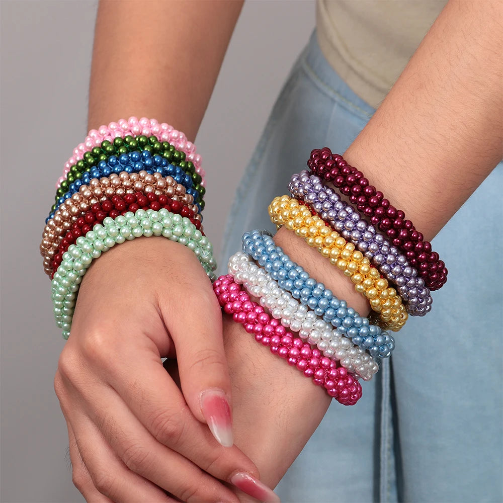Jubilee Bead Stretch Bracelet - 14 colors - Hello Baabs