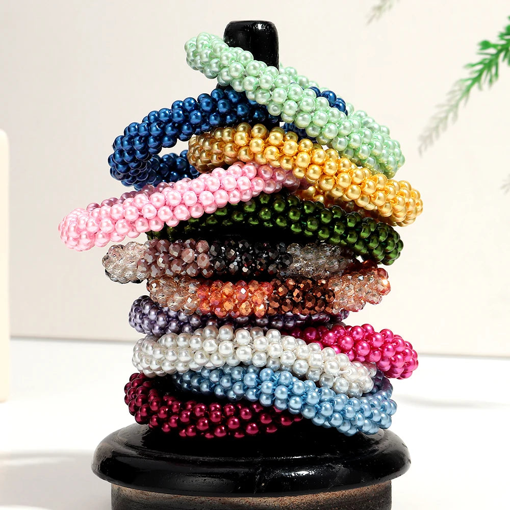 Jubilee Bead Stretch Bracelet - 14 colors - Hello Baabs