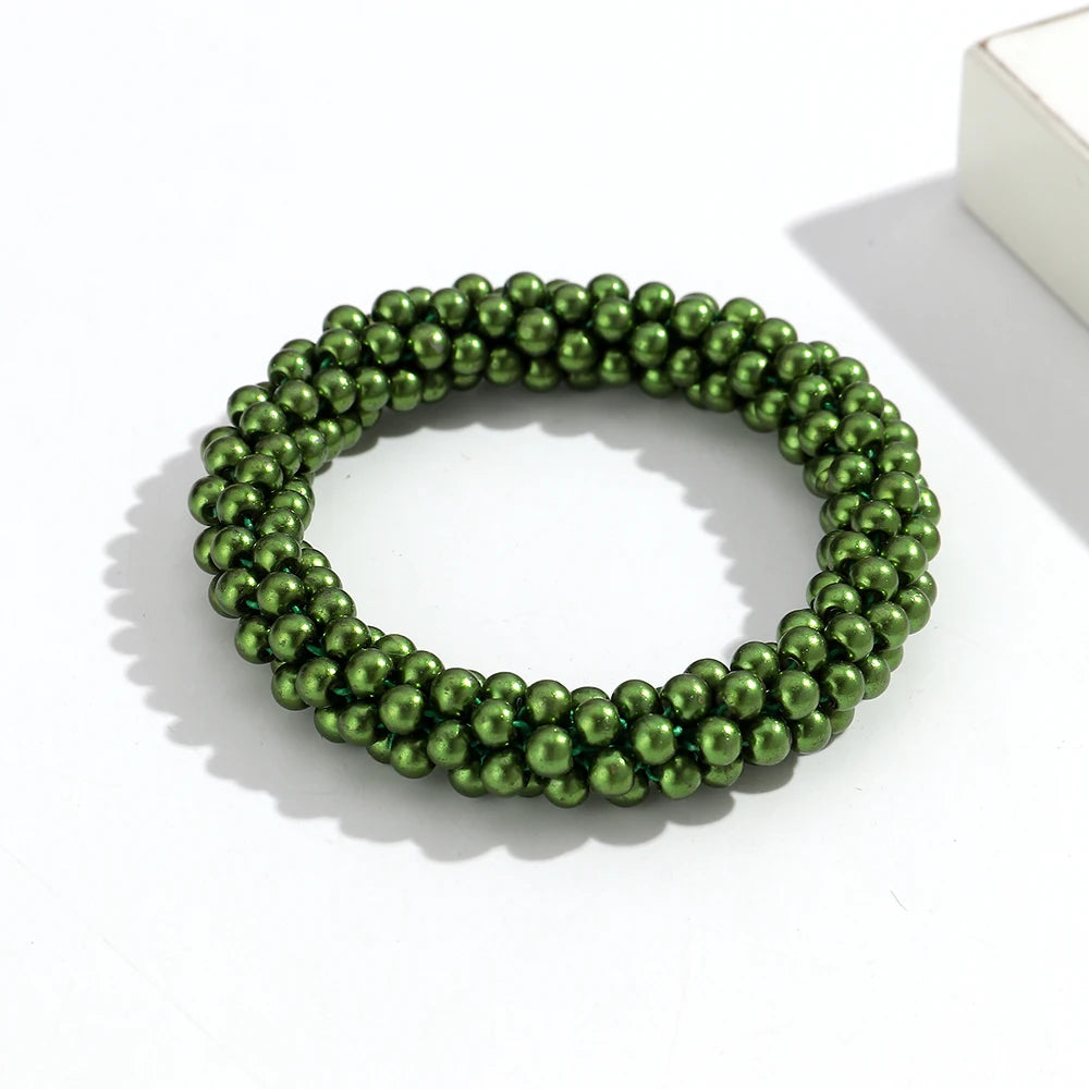 Jubilee Bead Stretch Bracelet - 14 colors - Hello Baabs