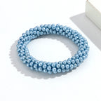 Jubilee Bead Stretch Bracelet - 14 colors - Hello Baabs LLC 