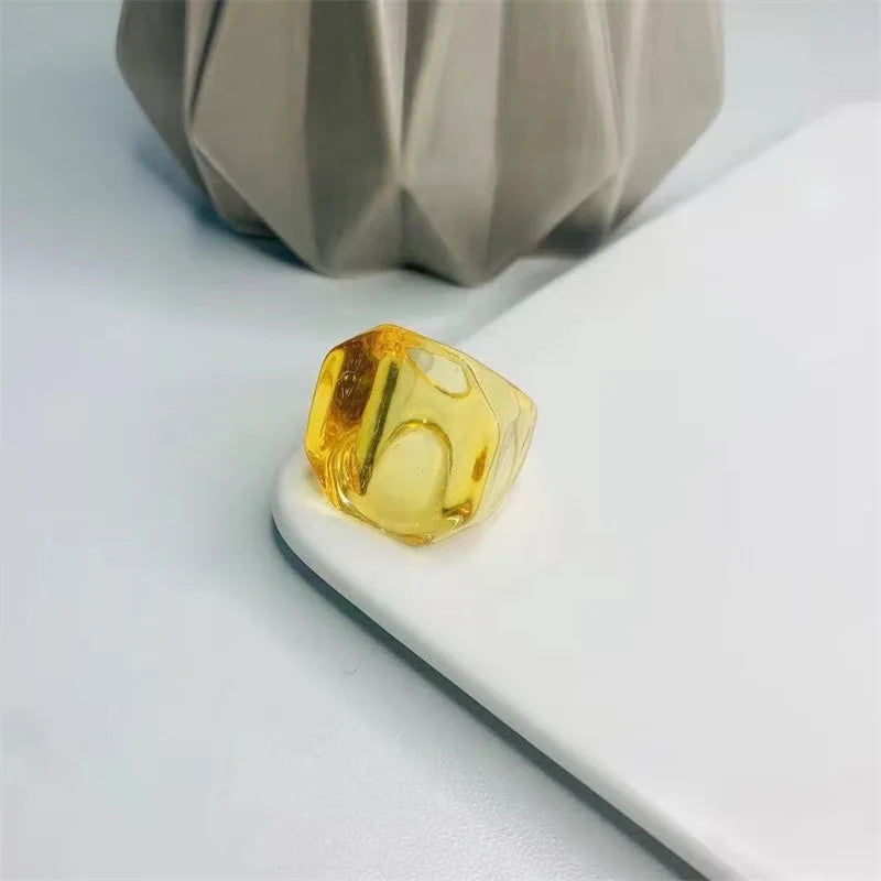 K-Glow Geometry Ring (size 7) - 8 colors - Hello Baabs LLC 