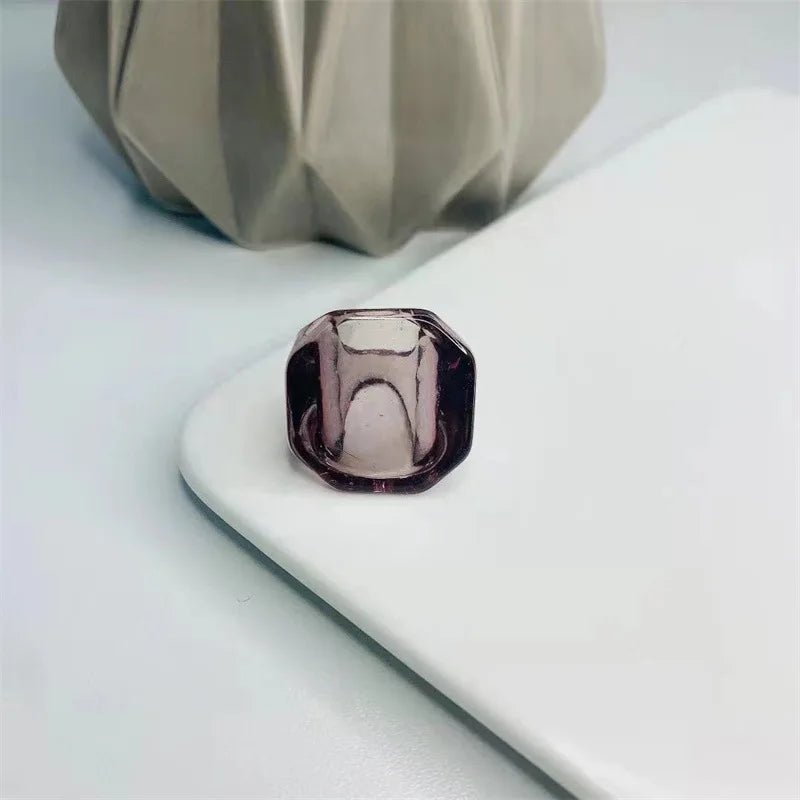 K-Glow Geometry Ring (size 7) - 8 colors - Hello Baabs LLC 