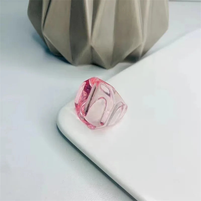 K-Glow Geometry Ring (size 7) - 8 colors - Hello Baabs LLC 