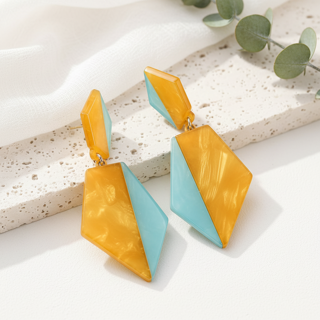 Kaleido Drop Earrings - 2 colors - Hello Baabs