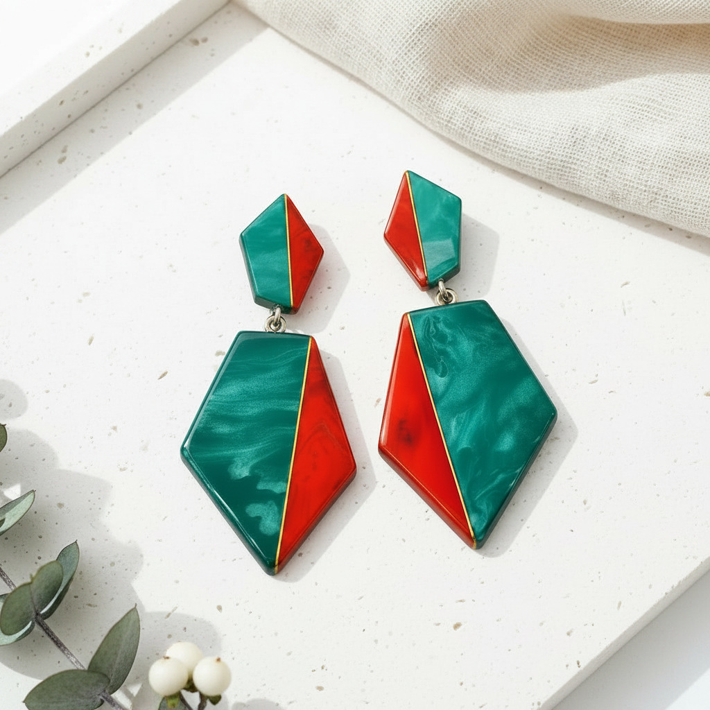Kaleido Drop Earrings - 2 colors - Hello Baabs