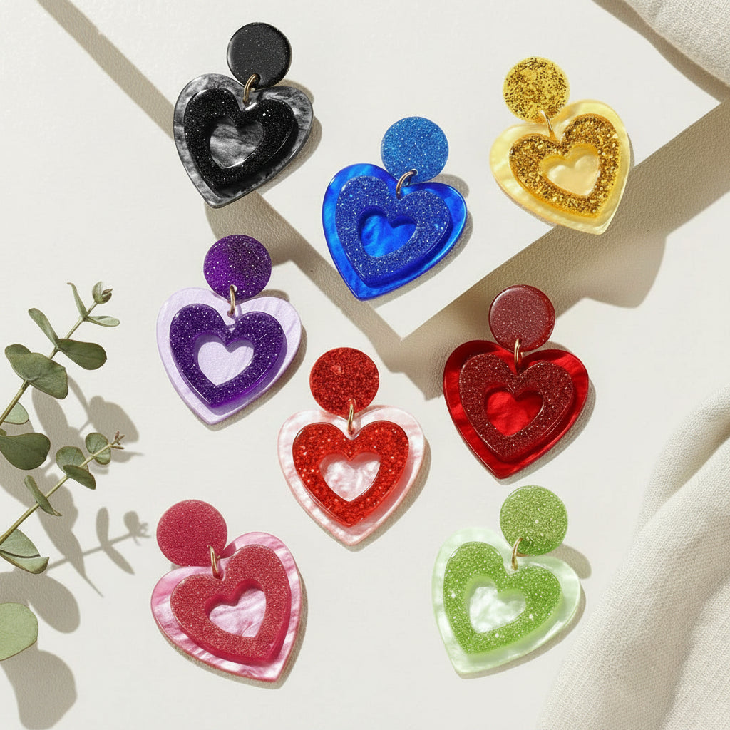 Kaleido Heart Drops - 8 colors - Hello Baabs