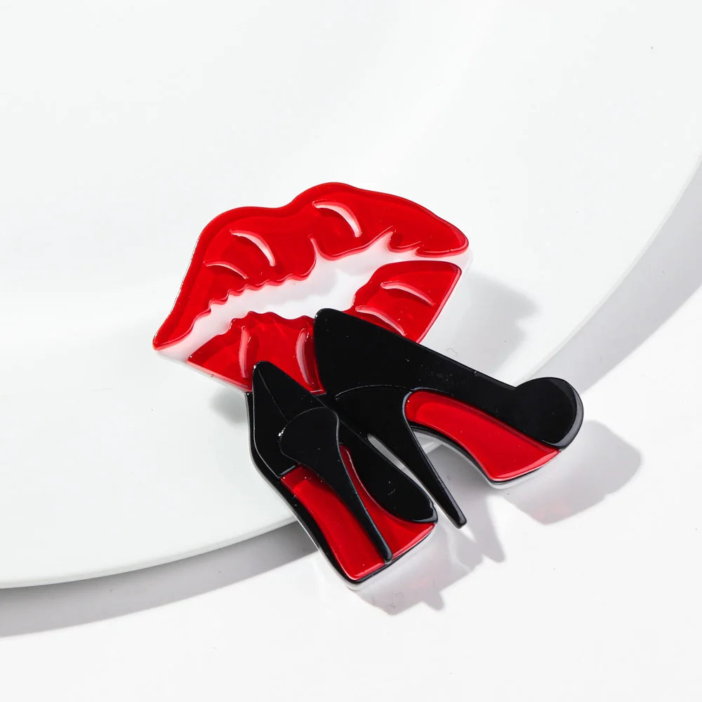 Kiss & Strut Brooch - 2 colors - Hello Baabs