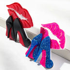 Kiss & Strut Brooch - 2 colors - Hello Baabs LLC 