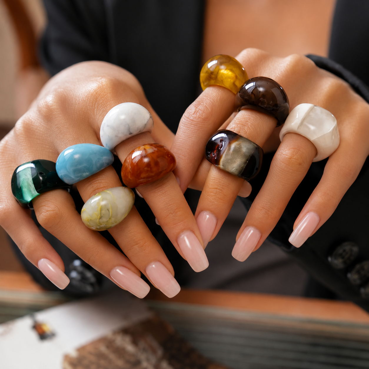 Knuckle Kicks Ring (size 8) - 9 colors - Hello Baabs