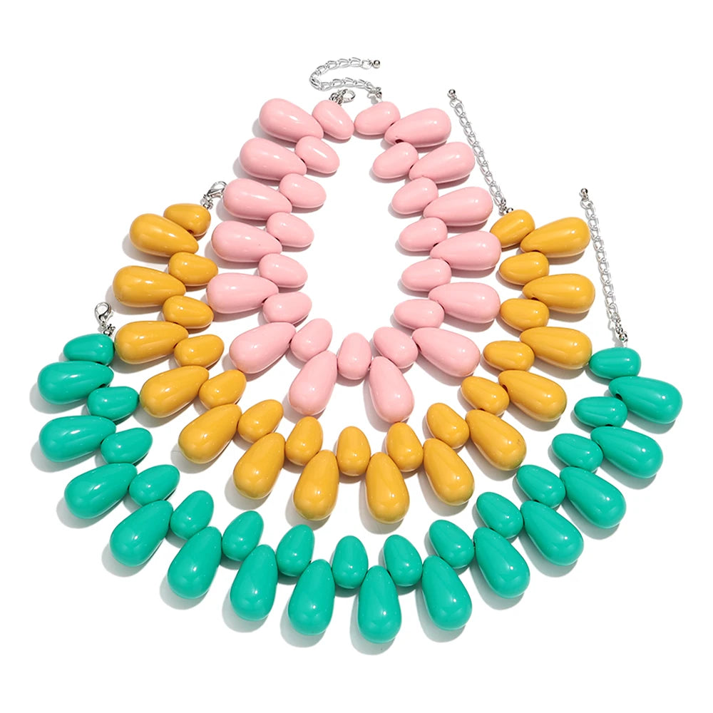 Laguna Drop Necklace - 8 colors - Hello Baabs