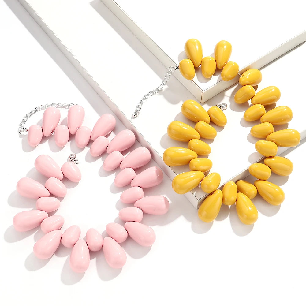 Laguna Drop Necklace - 8 colors - Hello Baabs