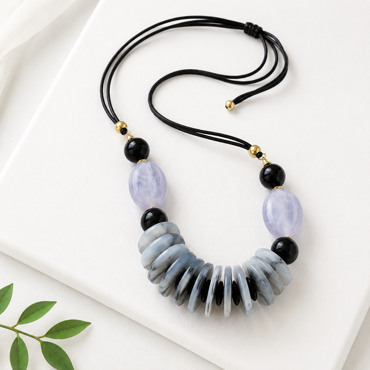 Layered & Lit Pearl Necklace - 3 colors - Hello Baabs
