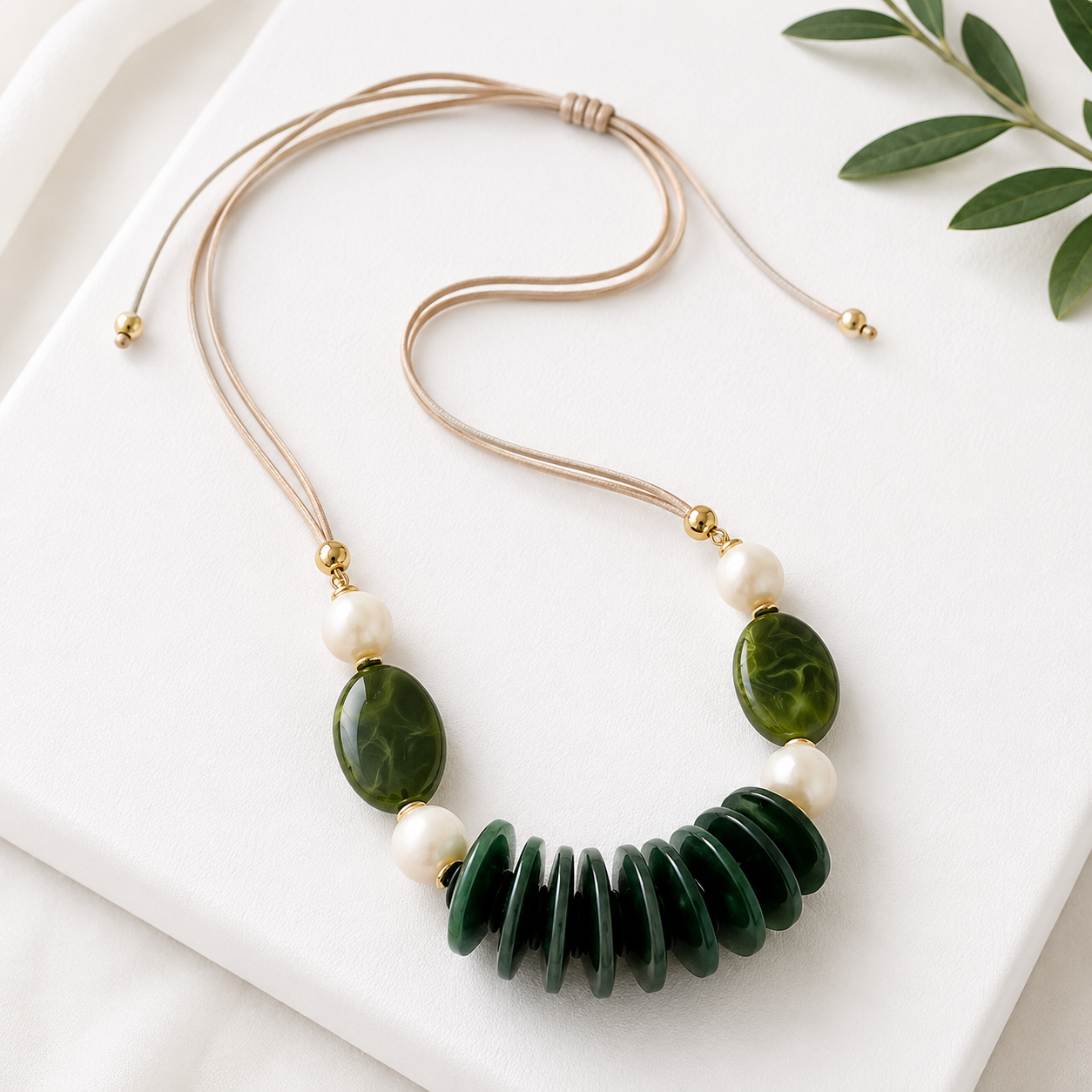Layered & Lit Pearl Necklace - 3 colors - Hello Baabs