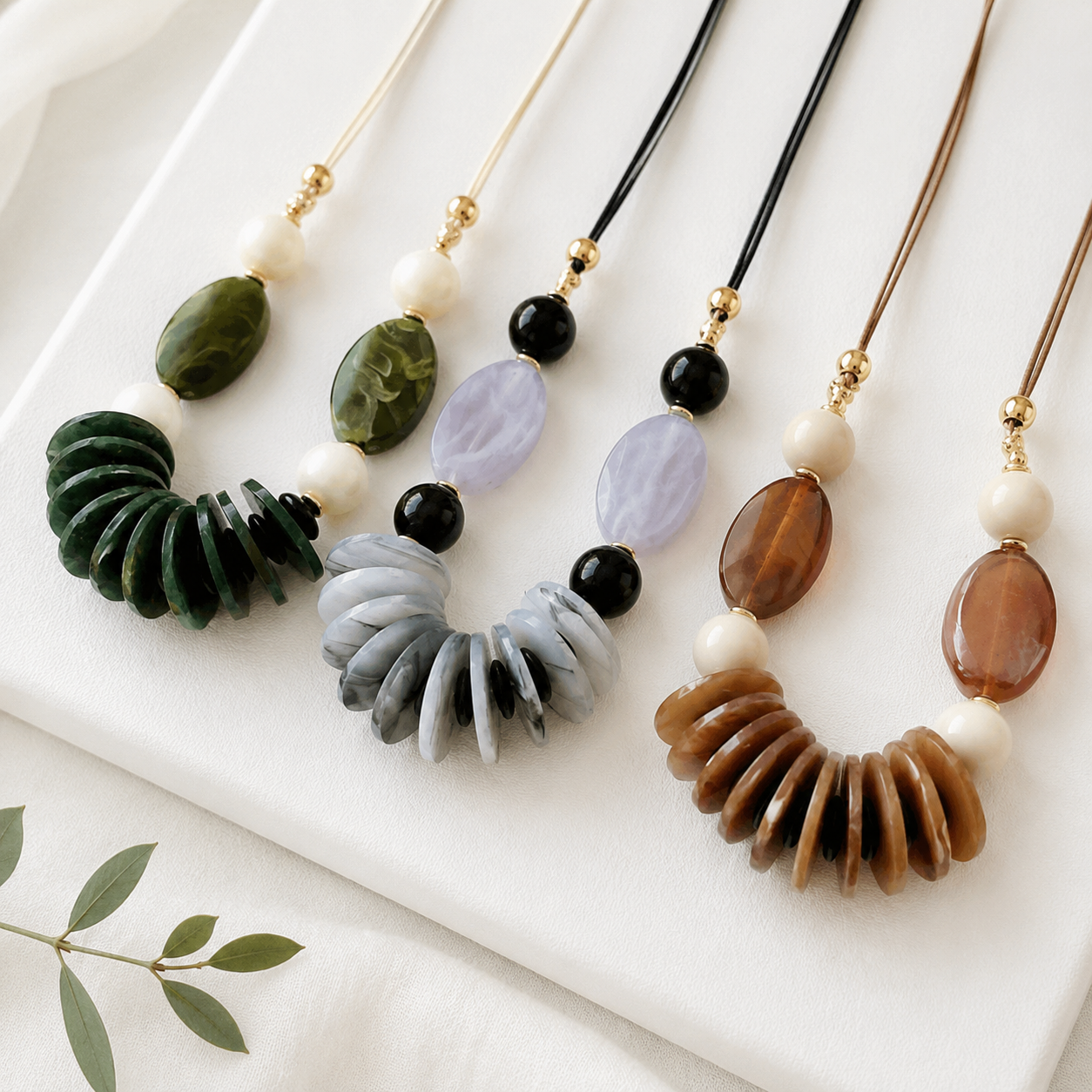 Layered & Lit Pearl Necklace - 3 colors - Hello Baabs