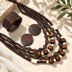 Layered & Unbothered Necklace, Earrings, & Bracelet Set - Hello Baabs