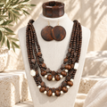 Layered & Unbothered Necklace, Earrings, & Bracelet Set - Hello Baabs