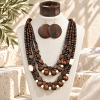 Layered & Unbothered Necklace, Earrings, & Bracelet Set - Hello Baabs