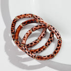 Leopard Luxe Stretch Bracelet 3pc Set - 5 colors - Hello Baabs LLC 